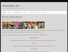 Tablet Screenshot of marshbodyart.com